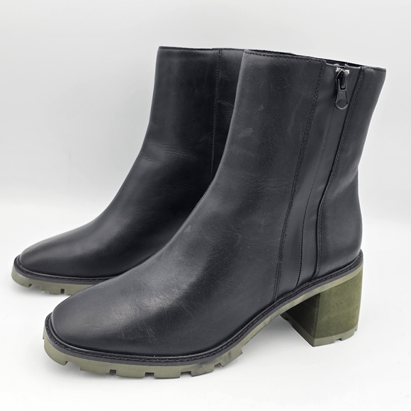 Sanctuary Primetime Leather High Heel Booties, Black, Size 8 - Picture 4 of 16